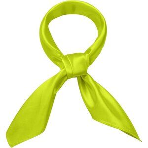 Women's Green Silk Feeling Scarf 23.6'' Square Satin Scarf Neck Head Bandana